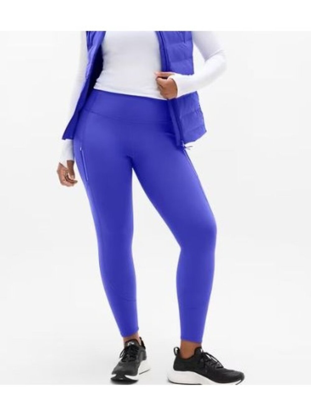 ATHLETA high rise rainier leggings in borealis size SP Petite